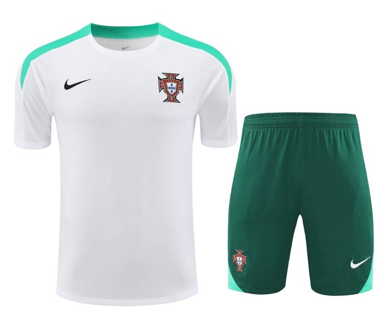 2024/2025 Portugal Training Wear White Suit Shirt