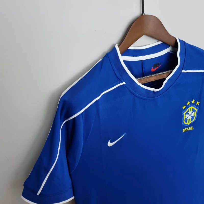 1998 Retro Brazil Away Football Shirt