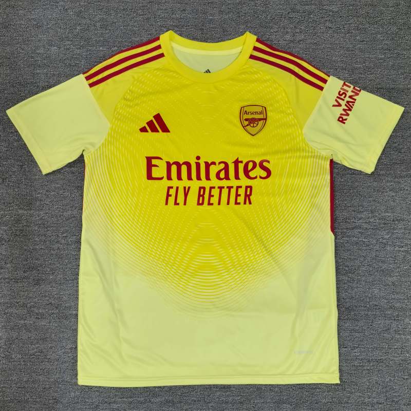 2025/26 Arsenal Goalkeeper Yellow Football Shirt