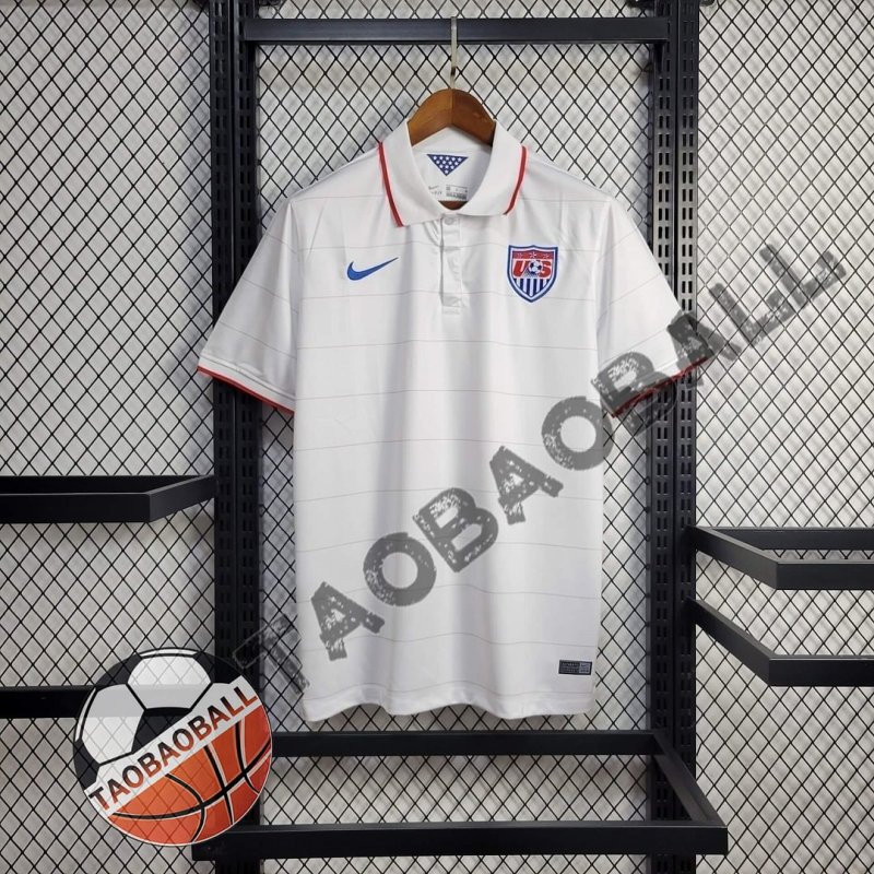2014 Retro United States Home Football Shirt