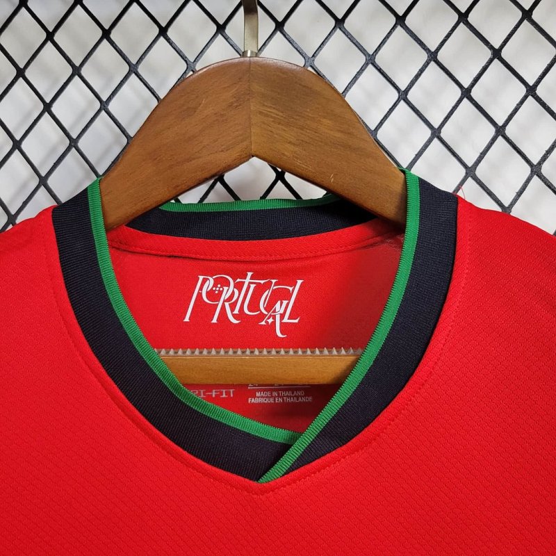 2024 Portugal Home Football Shirt Kids