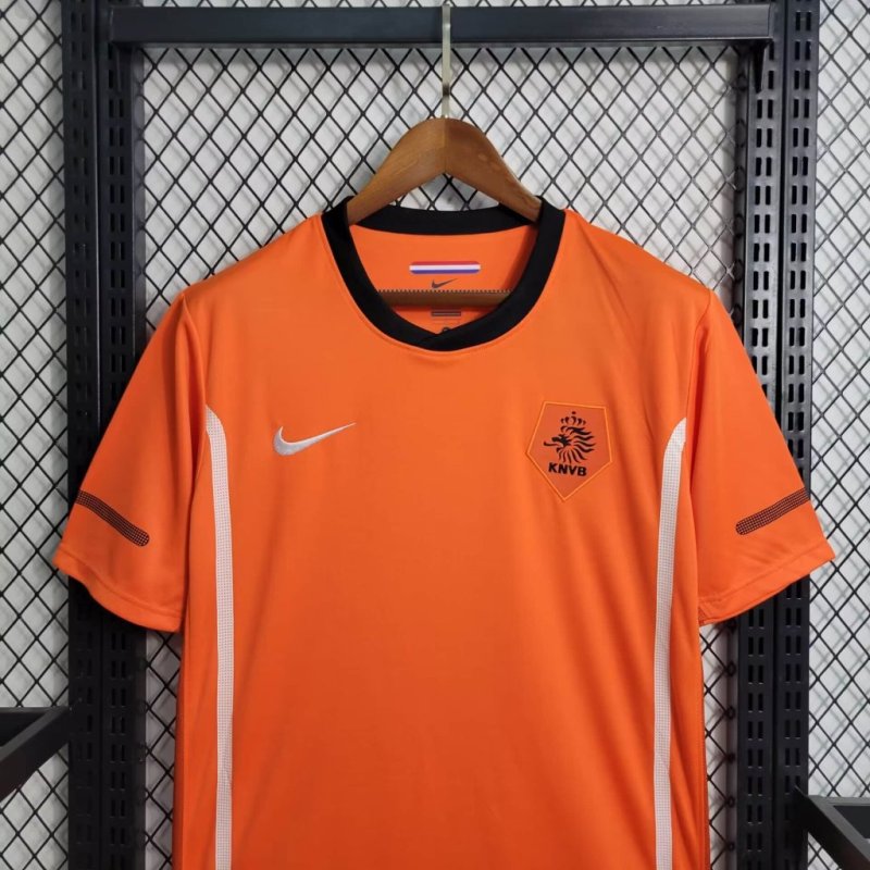 2010 Retro Netherlands Home Football Shirt