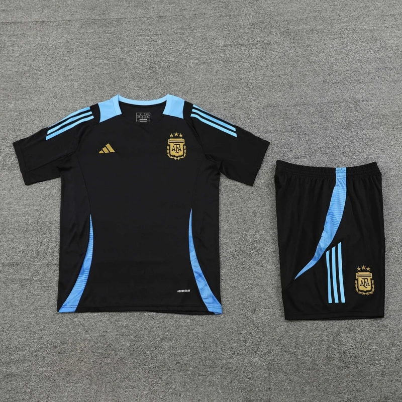 2024/2025 Argentina Training Wear Black Suit Shirt