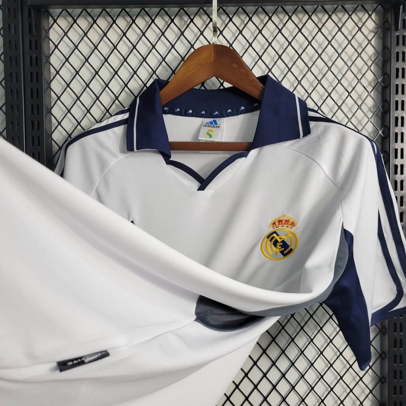 1:1 copy top quality 2000/2001 Retro Real Madrid Home Football Shirt