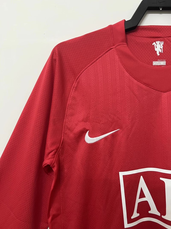 07/08 Manchester United Retro Home League Plate Long Sleeve