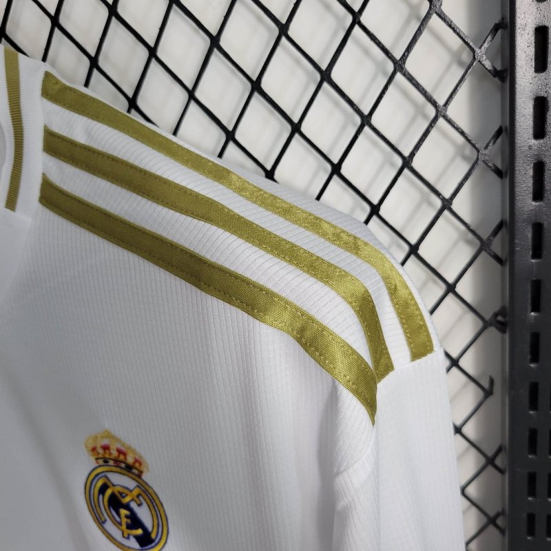 2019/2020 Retro Long Sleeve Real Madrid Home Football Shirt