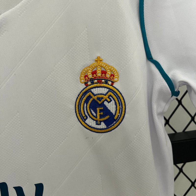 2017/2018 Retro Real Madrid Home Football Shirt Kids Size