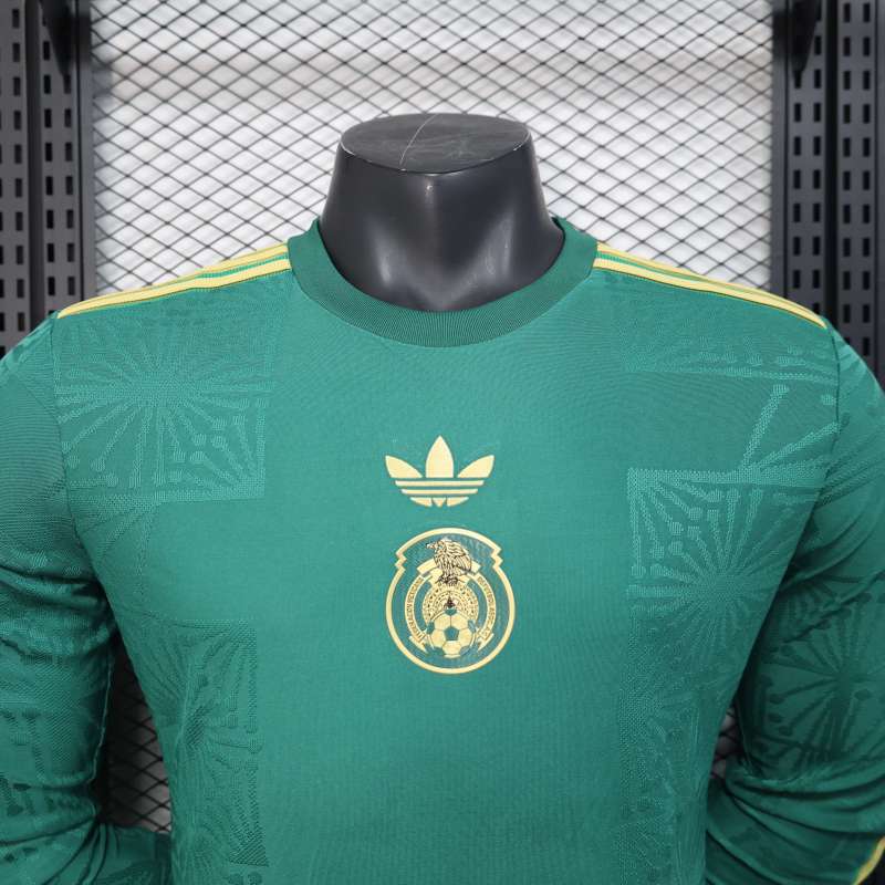 2025/26 Mexico Player Green Long Sleeve Football Shirt