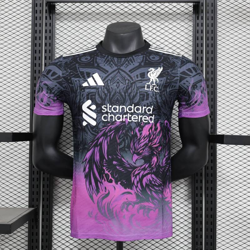 2024/2025 Player Edition Liverpool Black & Purple Special Edition Football Jersey