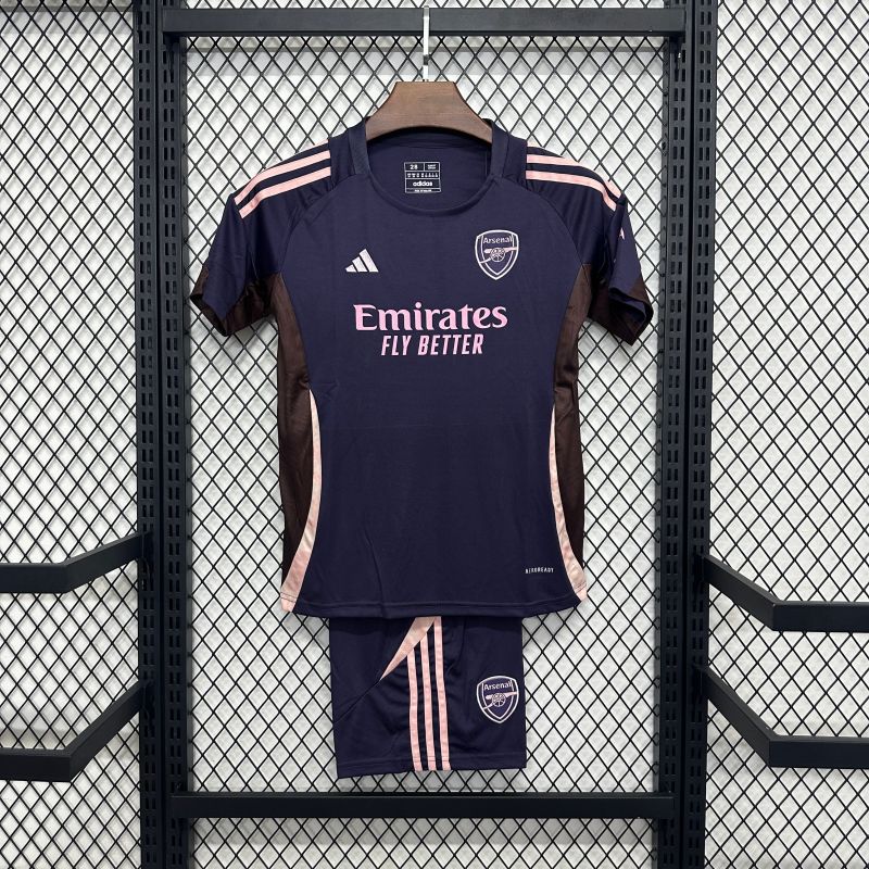 2025/2026 Arsenal Training Jersey Purple Fan Edition Kids Kit