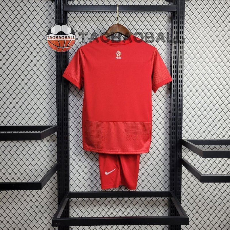 2024 Poland Away Football Shirt Kids