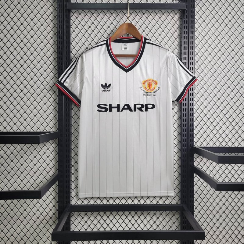 1983 Vintage Manchester United Away Football Shirt