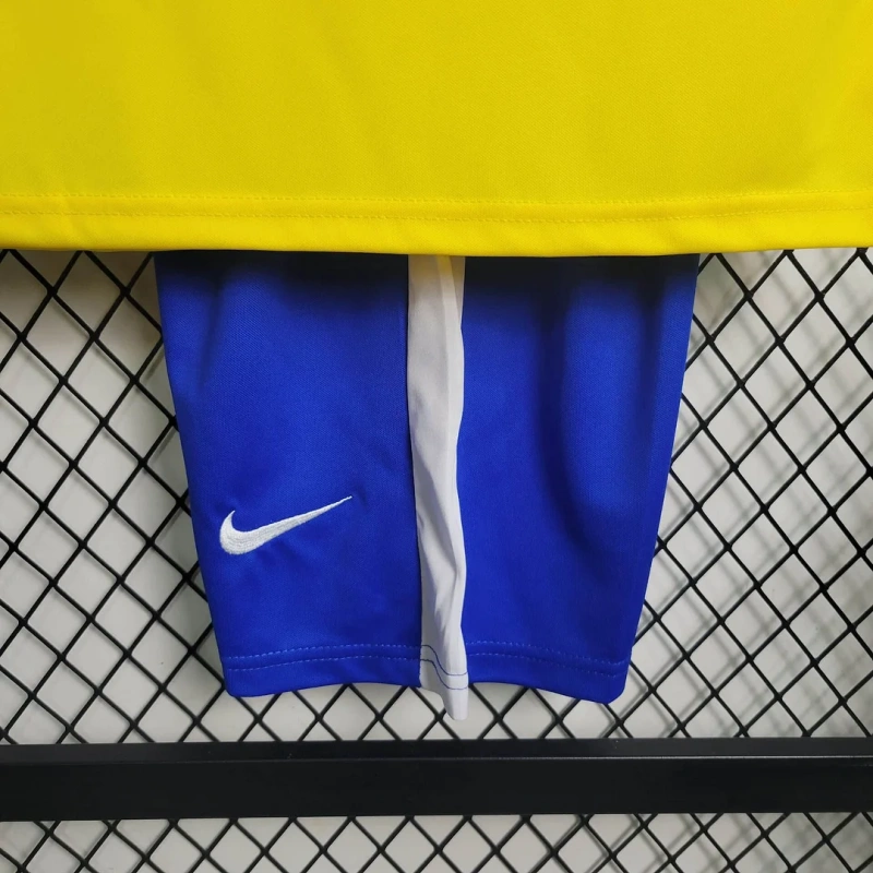 1998 Retro Brazil Home Football Shirt Kids