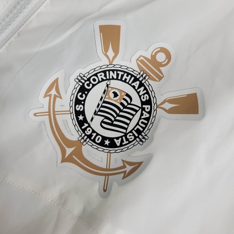 1:1 copy top quality  2023/2024 Corinthians Windbreaker White Football Shirt