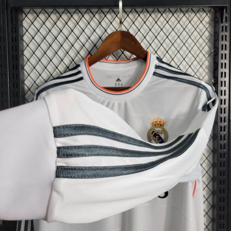 2013/2014 Retro Long Sleeve Real Madrid Home Football Shirt