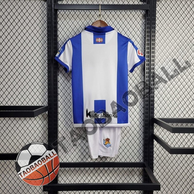2024/2025 Real Sociedad Home Football Shirt Kids Size 1