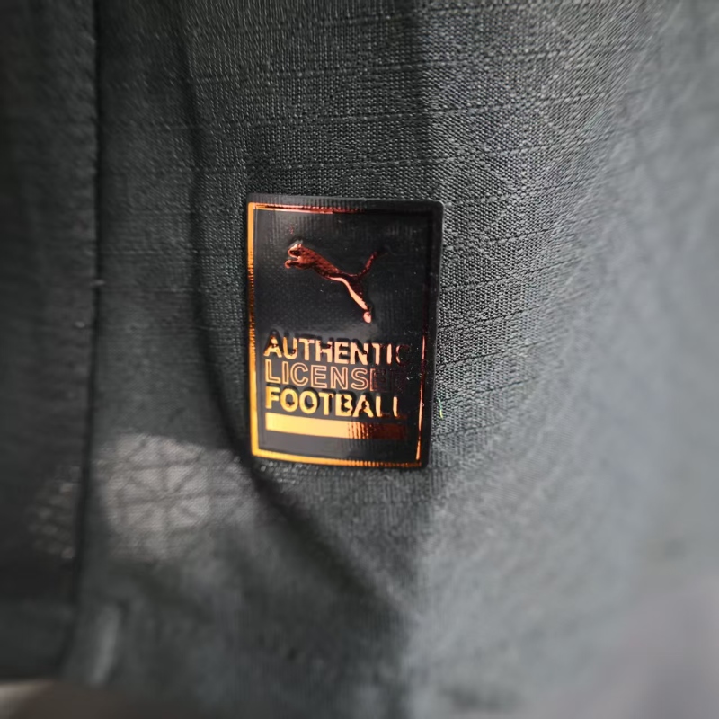 2025/26 Manchester City Authentic Black Football Shirt