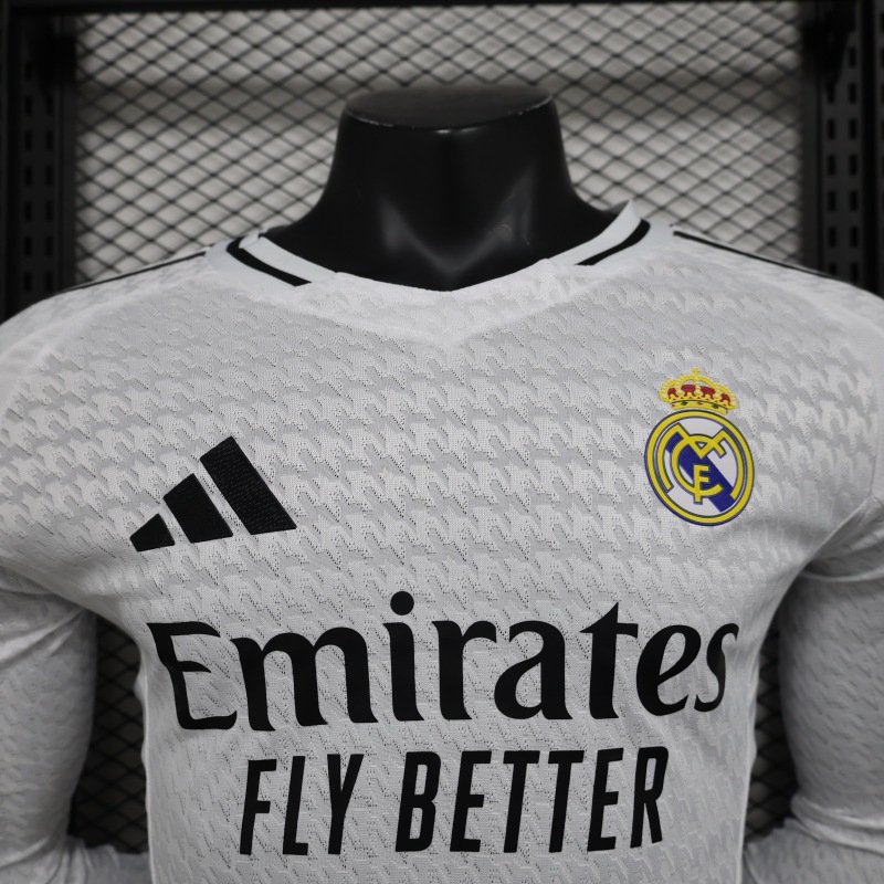 2025/2026 Real Madrid Home long-sleeved football Shirt
