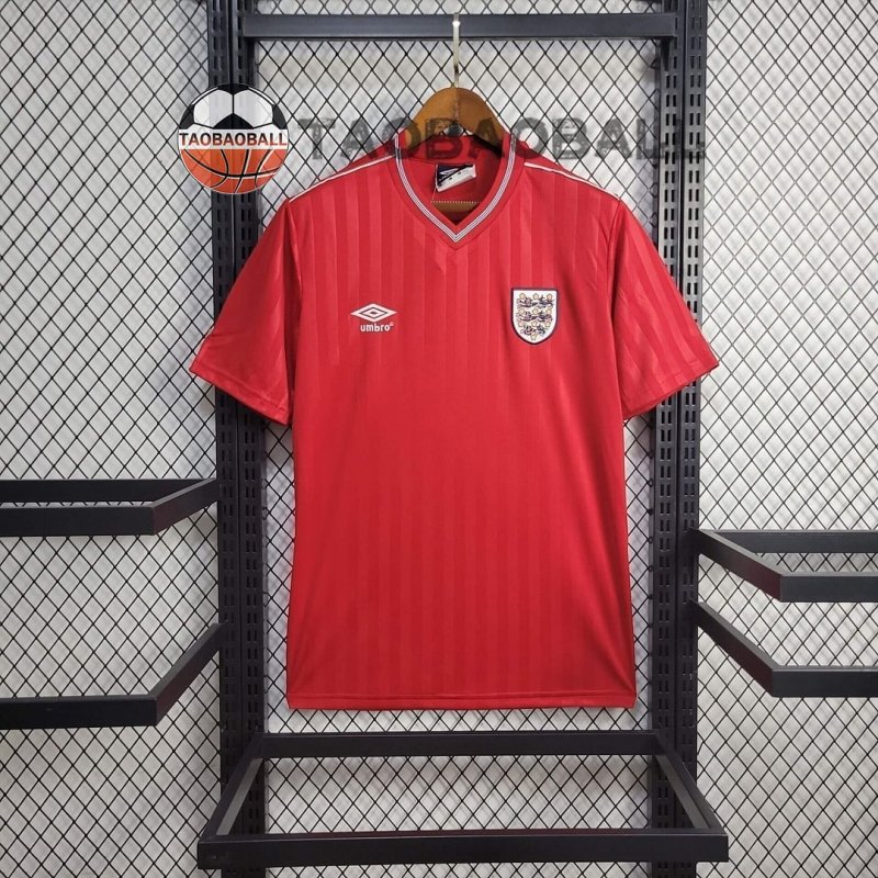 1986 Retro England Away Football Shirt