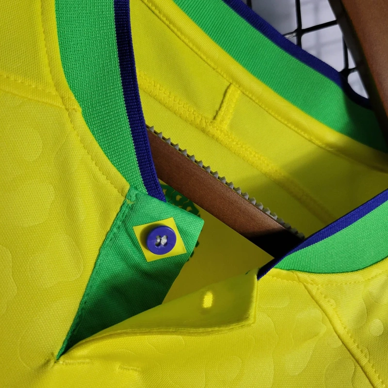 2022 Long Sleeve Brazil Home Football Shirt