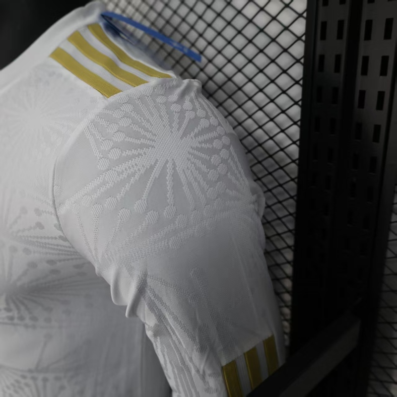 2025/26 Mexico Player Edition White and Gold Long Sleeve Shirt