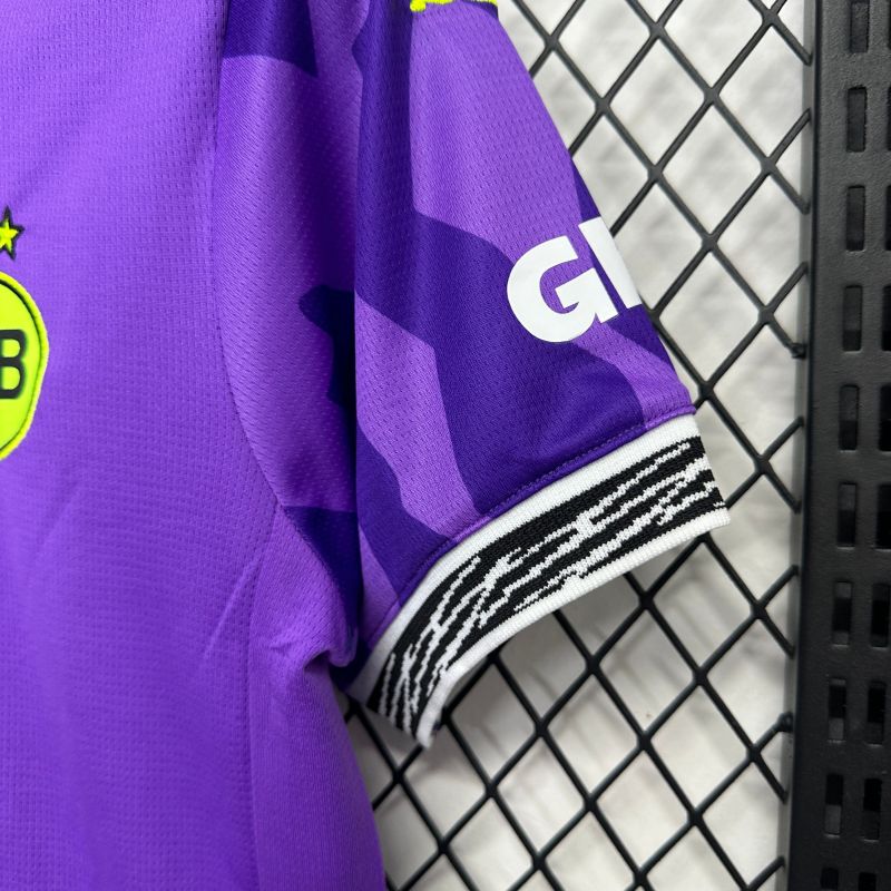 2025/26 Dortmund goalkeeper purple jersey kids kit