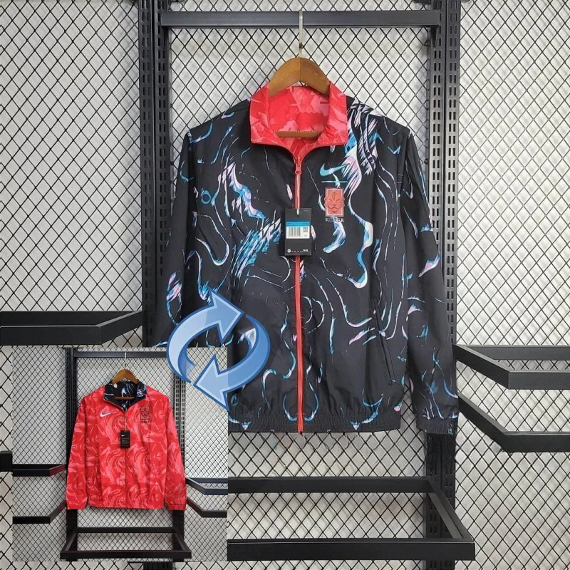 2024 South Korea Reversible Windbreaker Football Shirt