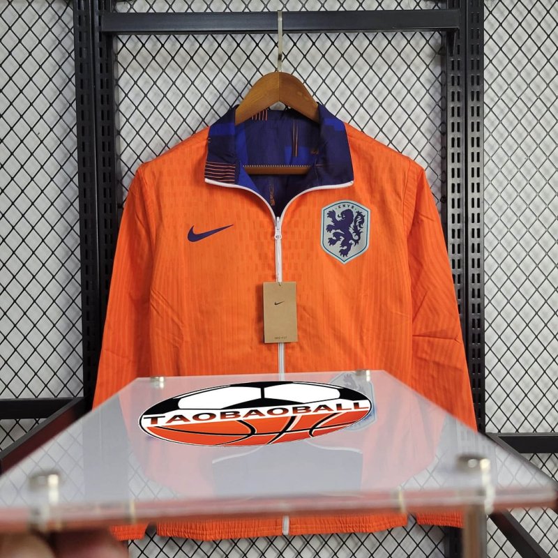 2024 Netherlands Reversible Windbreaker Football Shirt