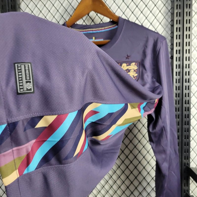 2024 Long Sleeve England Away Football Shirt