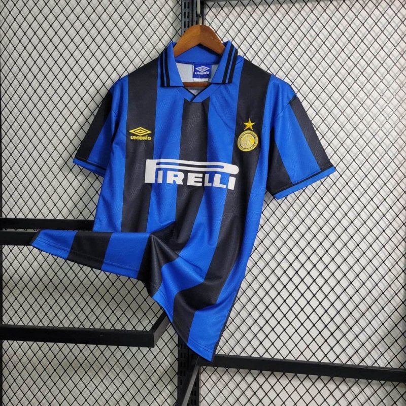 1995/1996 Retro Inter Milan Home Football Shirt
