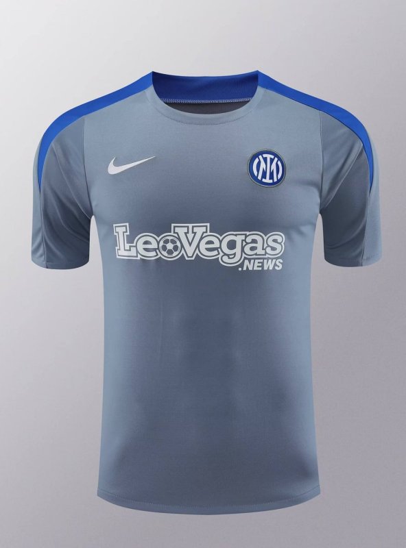 2024/2025 Inter Milan Training Wear Blue Suit Shirt