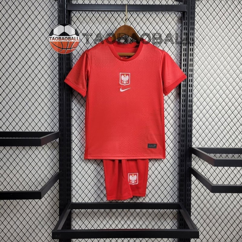 2024 Poland Away Football Shirt Kids