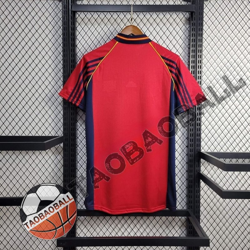 1998 Retro Spain Home Football Shirt
