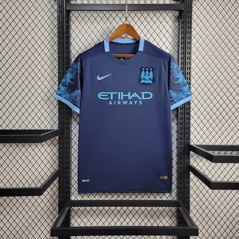 2015/2016 Retro Manchester City Away Football Jersey