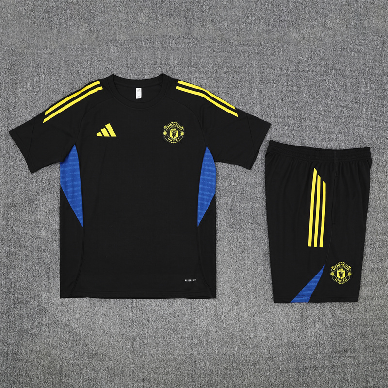 2025/26 short sleeve Manchester United black training suit