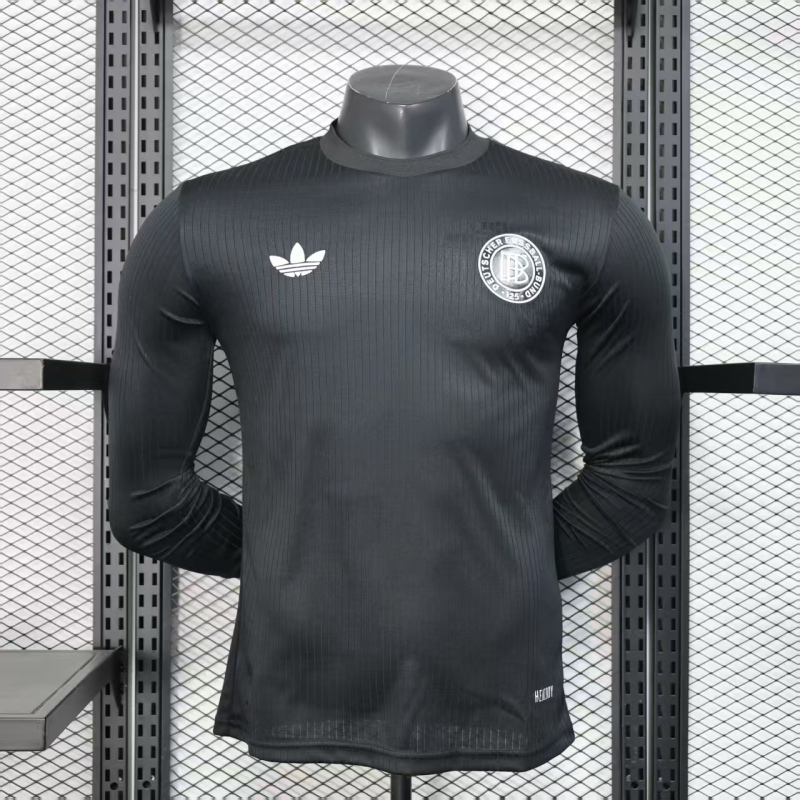 2025/26 Germany Long Sleeve Player Anniversary Edition Black Football Shirt