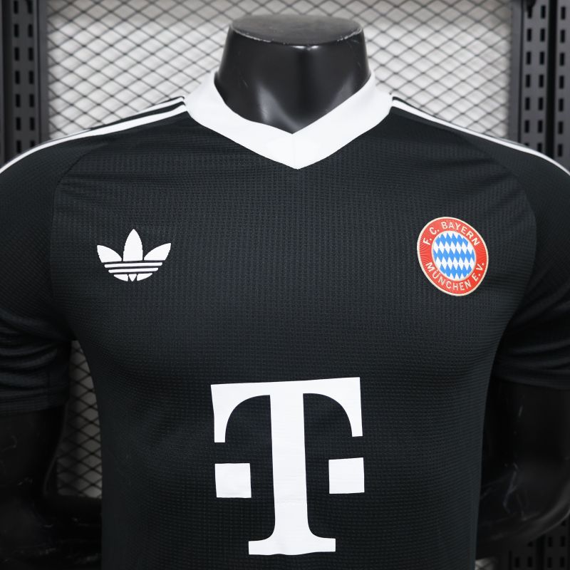 2024/2025 Players Edition Bayern Goalkeeper Black Football Jersey