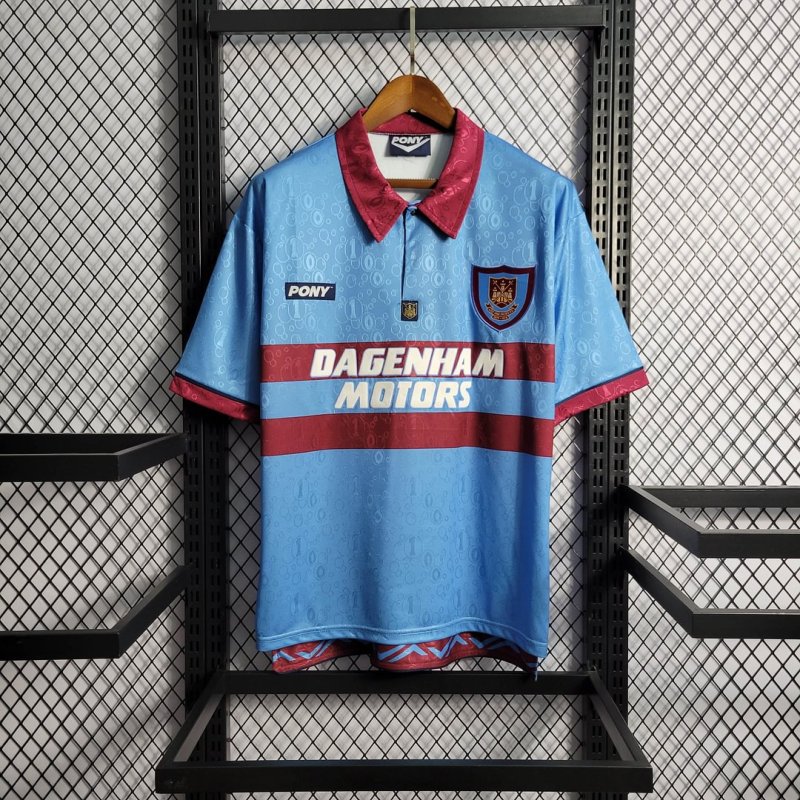 1995/1996 Retro West Ham United Away Football Shirt