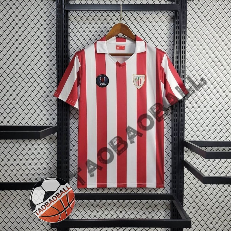 1984 Retro Athletic Bilbao Home Football Shirt