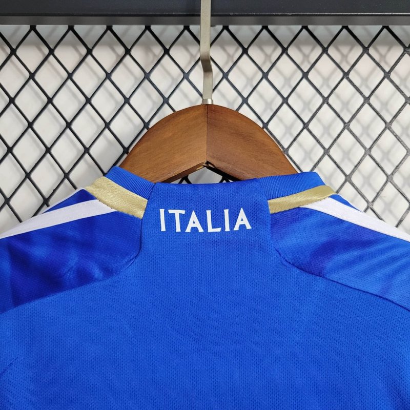 2023 Italy Home Football Shirt Kids Size