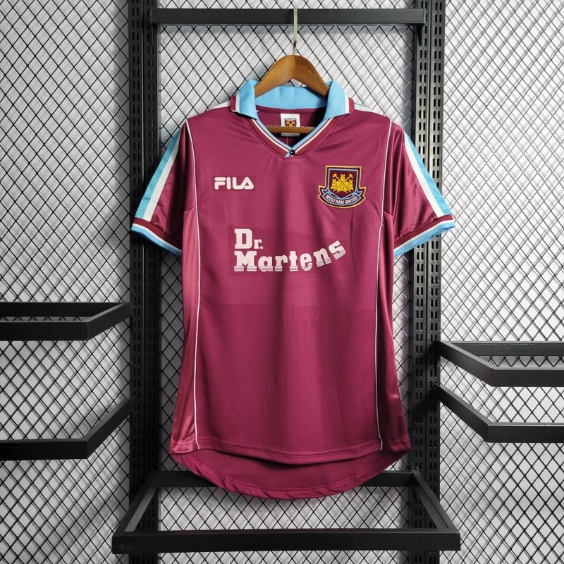 1999/2000 Retro West Ham United Home Football Shirt