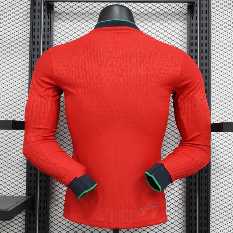 2024 Player Version Long Sleeve Portugal Home Football Shirt