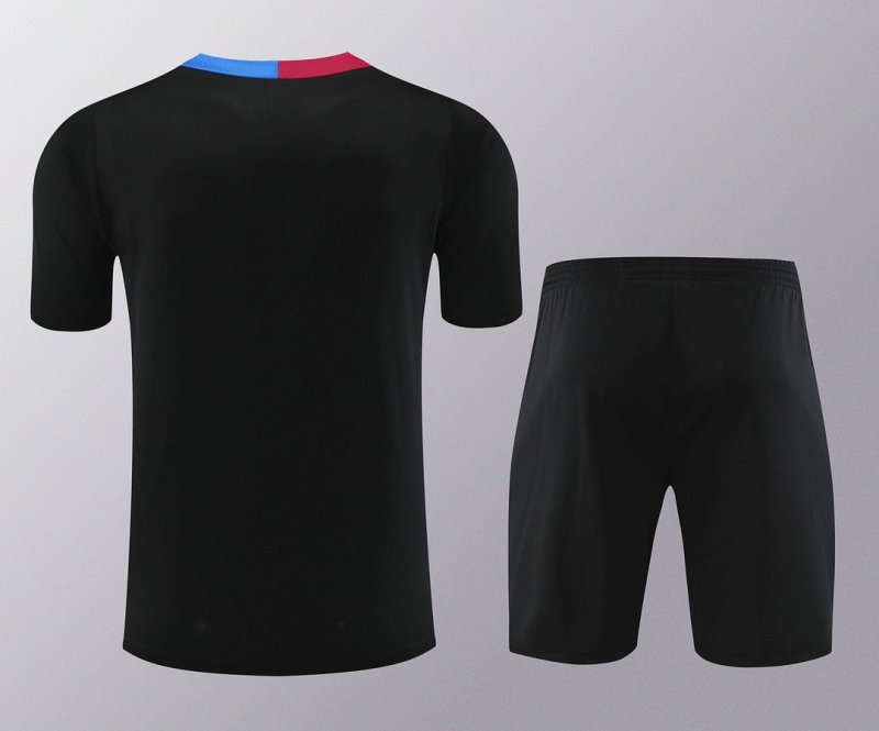 20242025 Barcelona Training Wear Black Suit Shirt