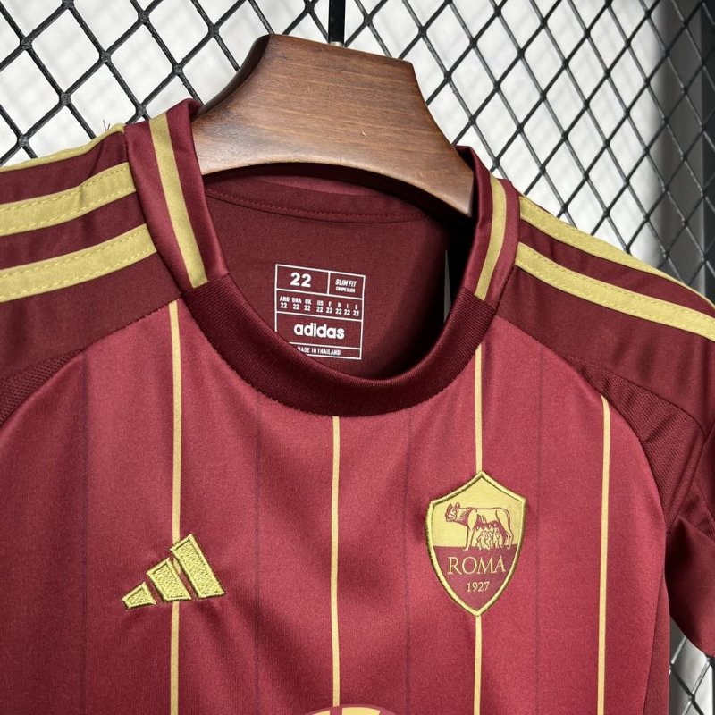 2024/2025 AS Roma Home Football Shirt Kids Size