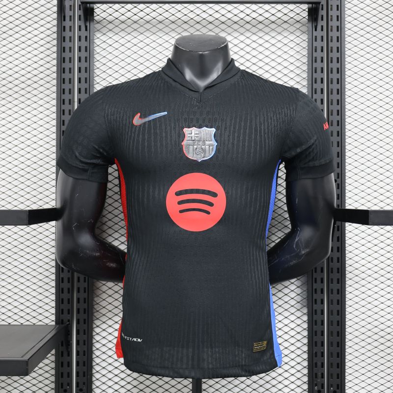 2024/2025 Player Edition Barcelona Away Black Football Jersey
