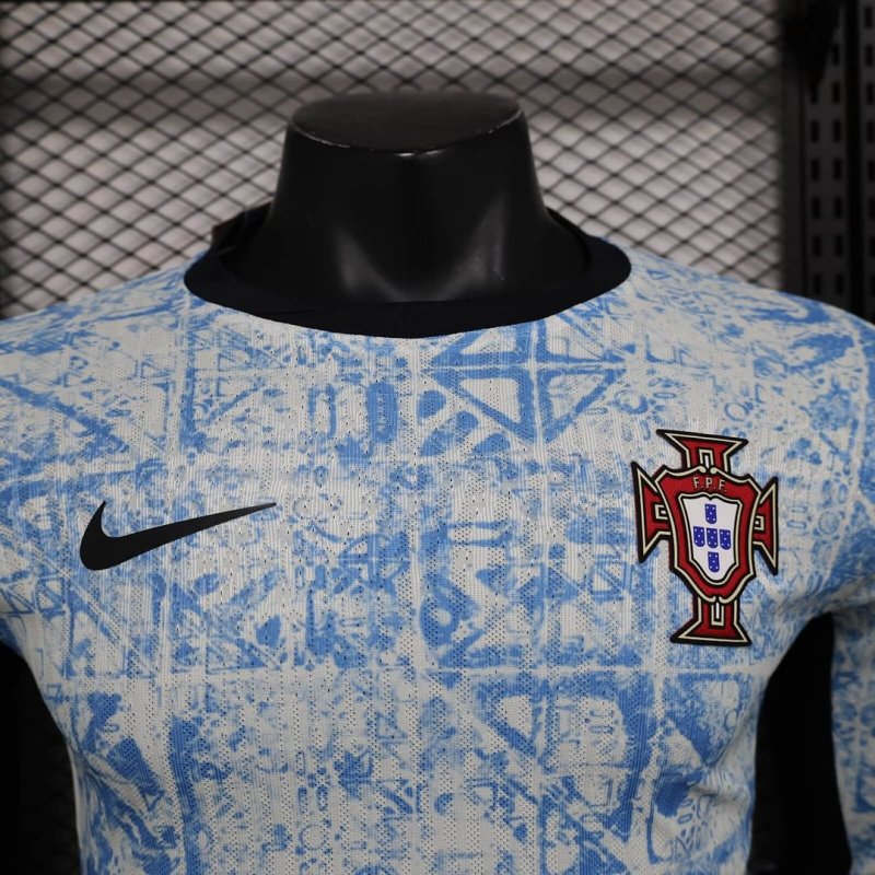 2024 Long Sleeve Player Version Portugal Away Football Shirt