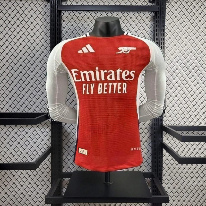 2024/2025 Long-Sleeve Player Version Arsenal Home Football Jersey