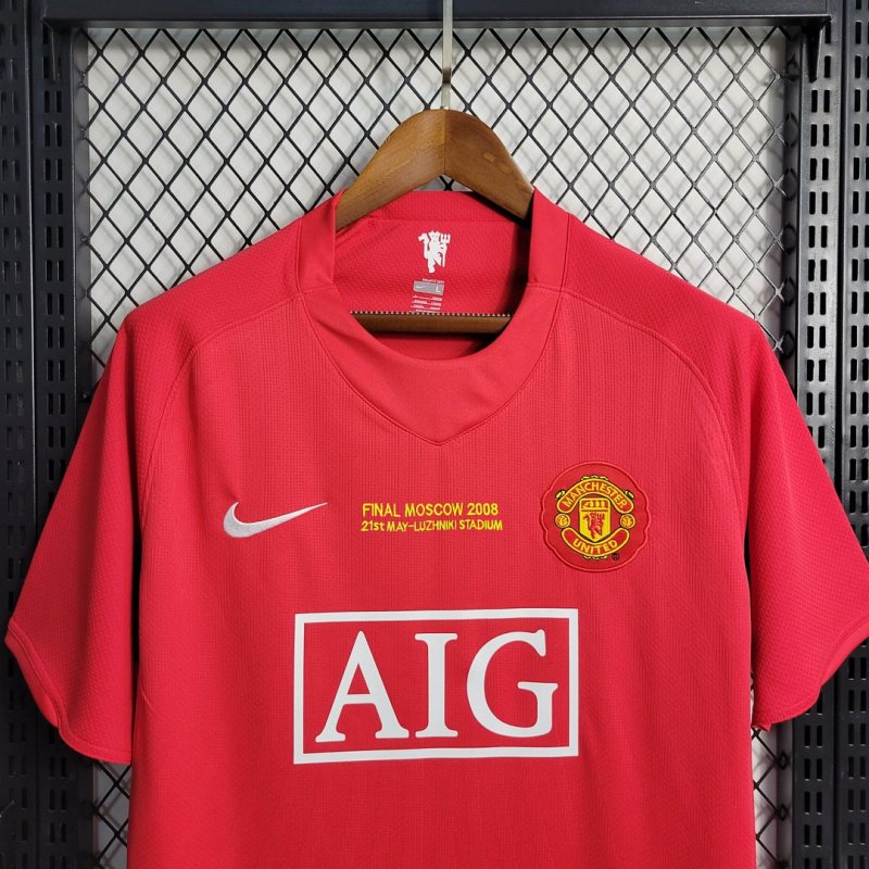 2007/2008 Retro Manchester United Home Football Shirt