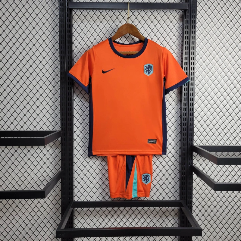 2024 Netherlands Home Football Shirt Kids