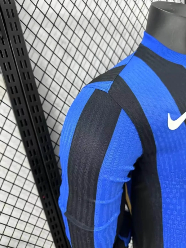 2024/2025 Long Sleeve Player Version Inter Milan Home Football Shirt